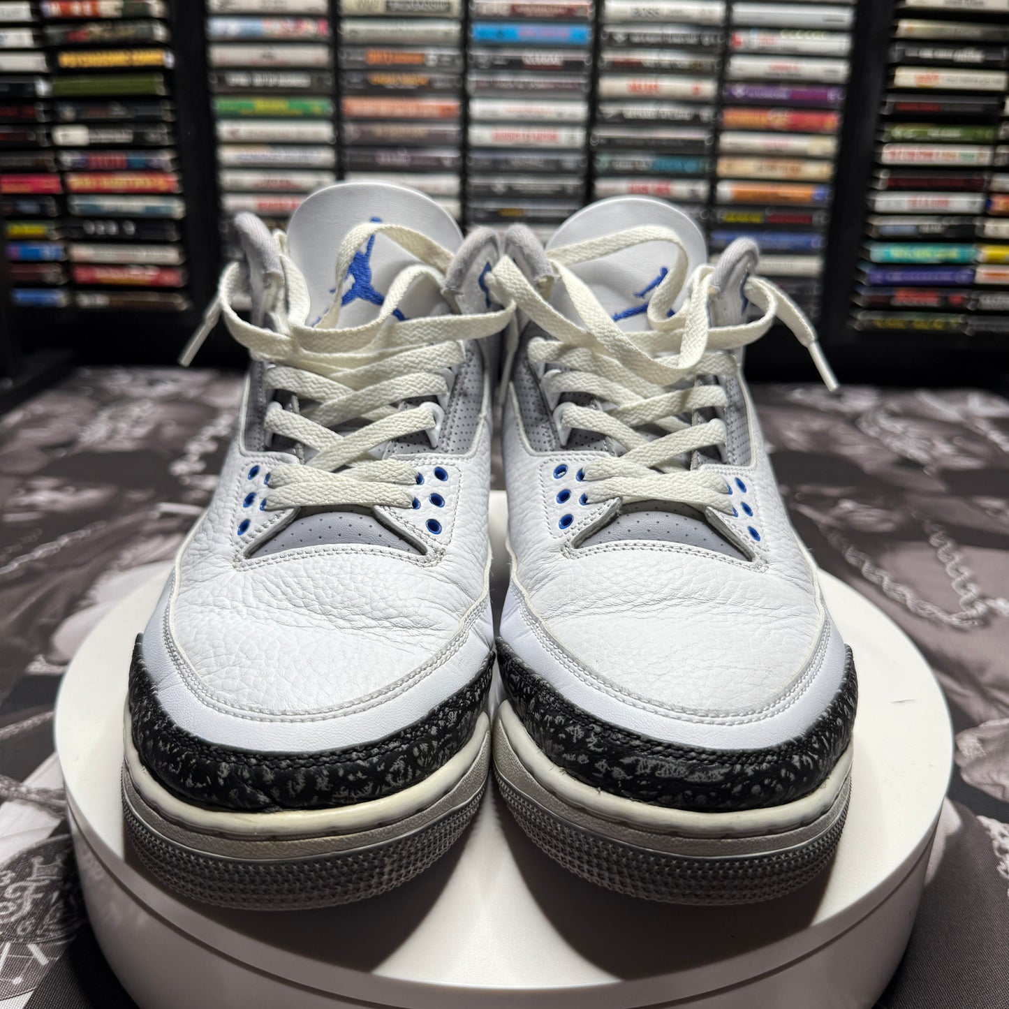 Air Jordan 3 White/Racer Blue-Black CT8532-145 Size 12.5