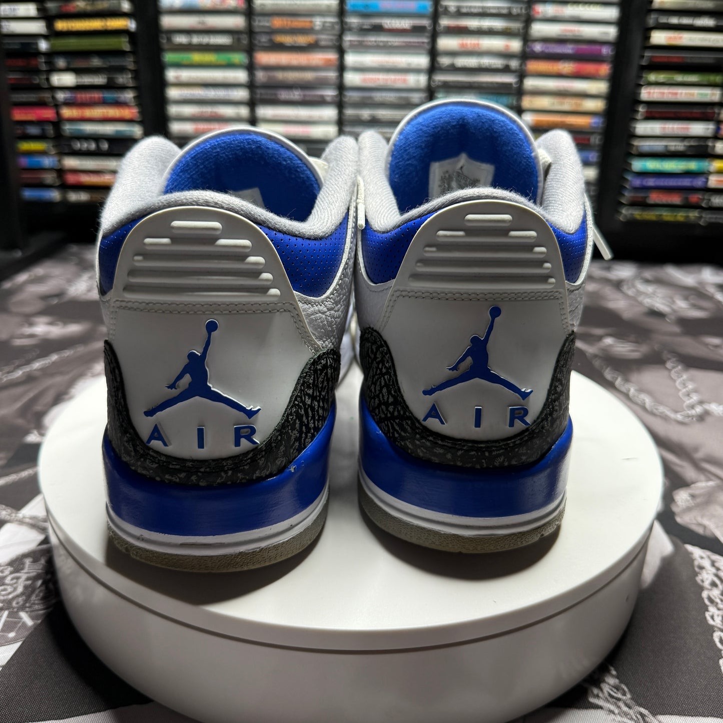 Air Jordan 3 White/Racer Blue-Black CT8532-145 Size 12.5