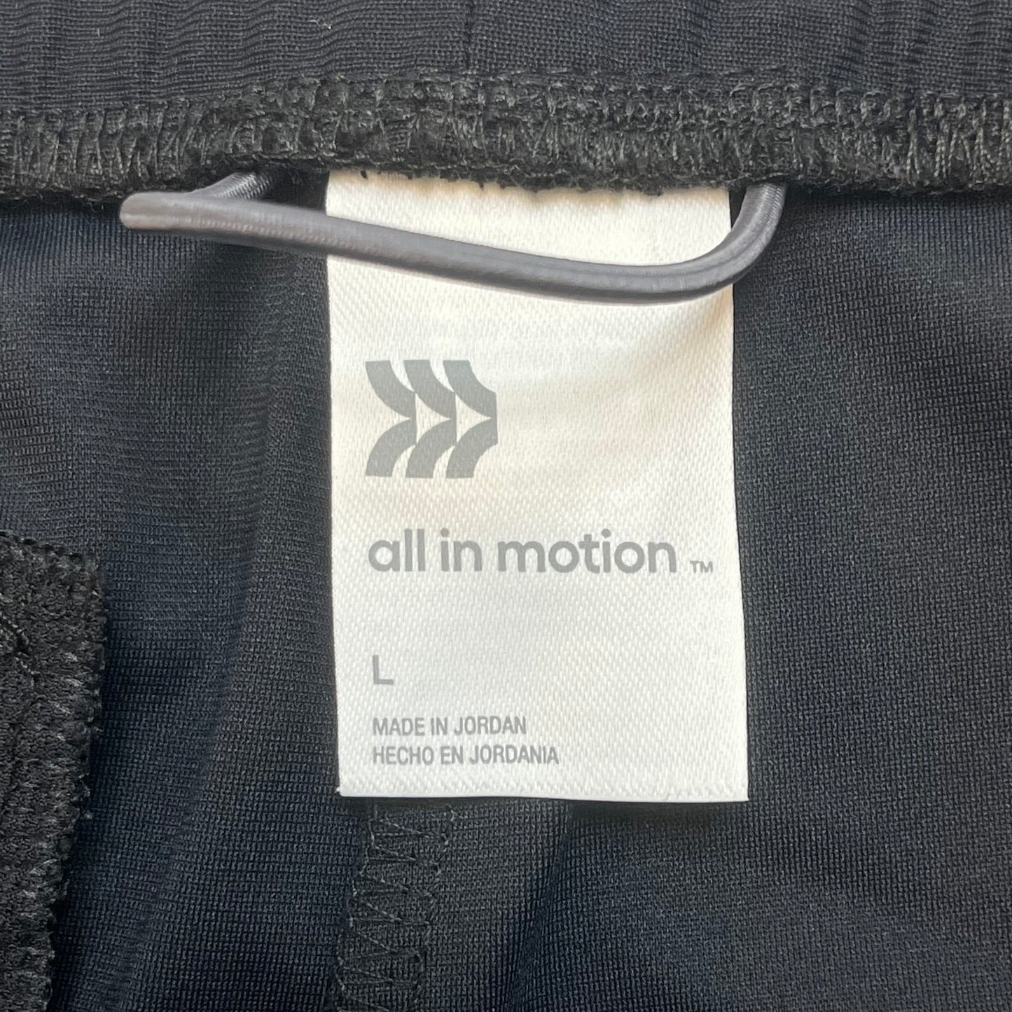 All In Motion Men's 360 LF Style Pull On Pants Large Black NWT