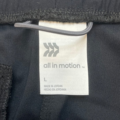 All In Motion Men's 360 LF Style Pull On Pants Large Black NWT