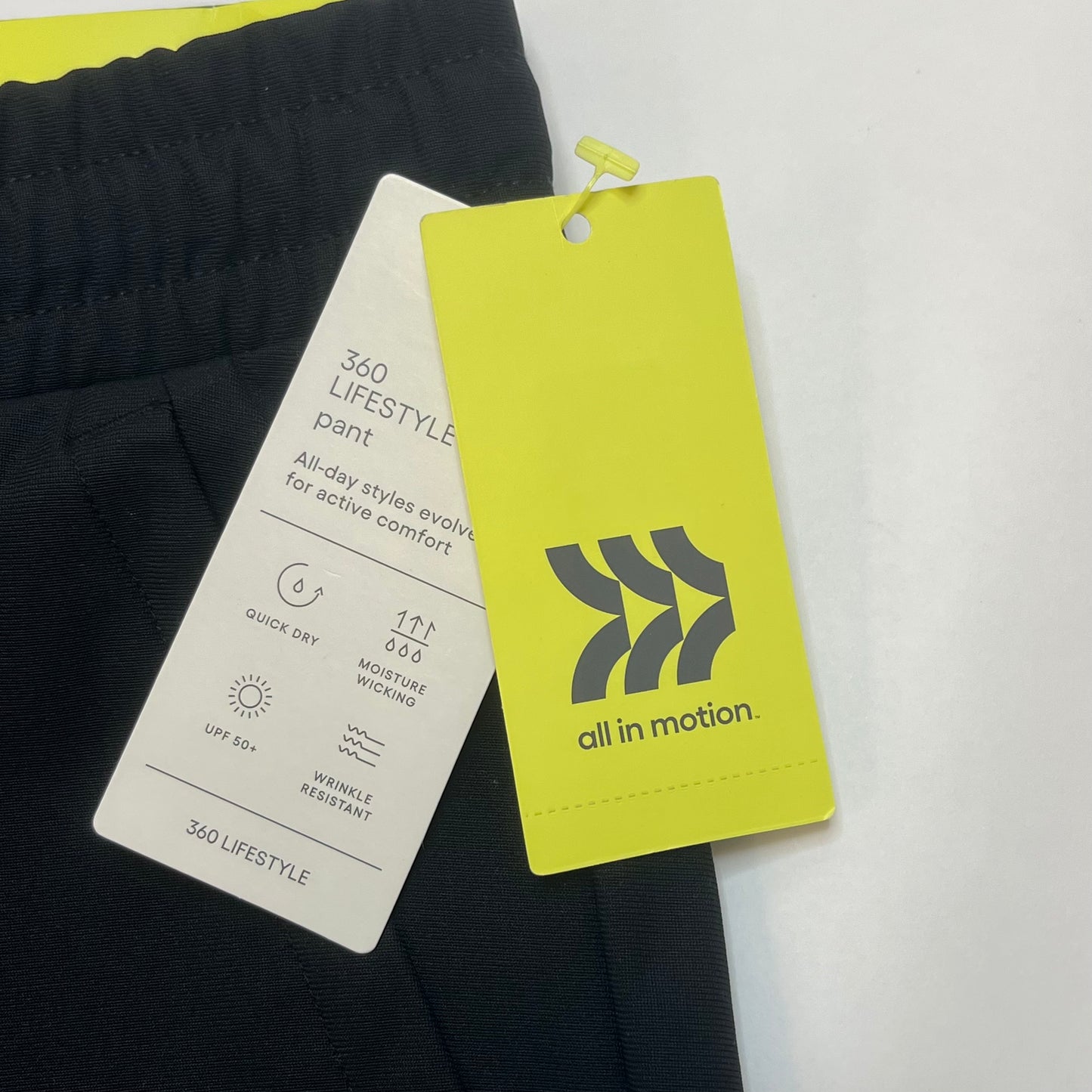 All In Motion Men's 360 LF Style Pull On Pants Large Black NWT