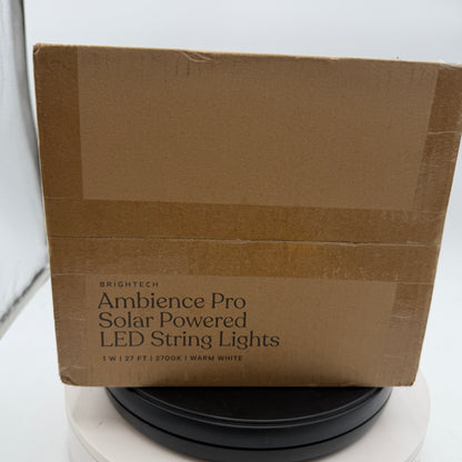 Ambience Pro Solar Powered LED String Light 2700k Warm White - Black