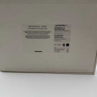 Apple MacBook Air 15" A2941 (2023, 1TB, M2, 16GB) - Gray