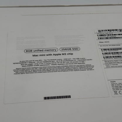Apple Mac Mini M2 8GB 256GB SSD Silver Used With Box
