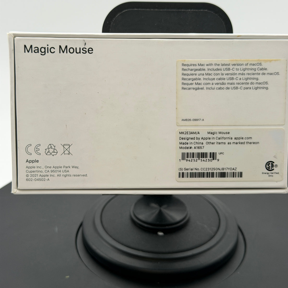 Apple Magic Mouse A1657 White