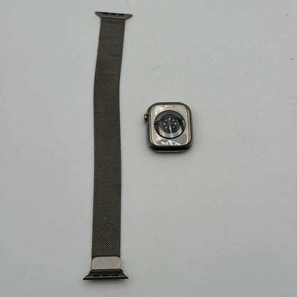 Apple Watch Series 10 46mm Titanium Milanese Loop GPS + Cellular Unlocked Used