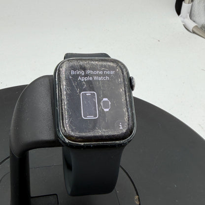 Apple Watch Series 7 GPS A2474 45mm Midnight Aluminum Smart Watch