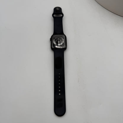 Apple Watch Series 7 GPS A2474 45mm Midnight Aluminum Smart Watch