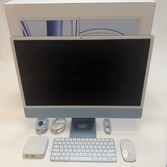 Apple iMac 24" M3 A2873 16GB 512GB SSD Blue Used With Box