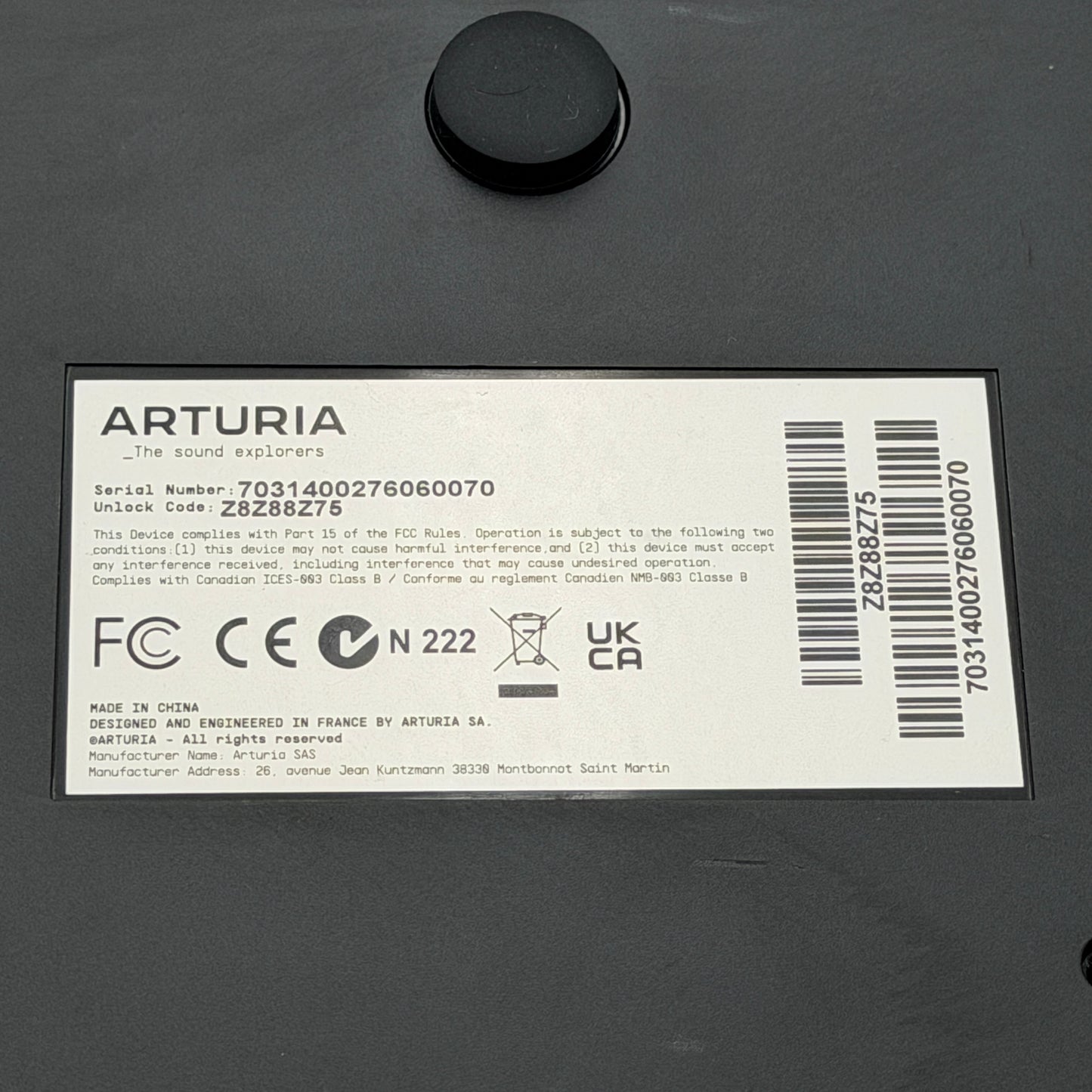 Arturia MiniLab 3 Midi Keyboard Controller No Cable Included