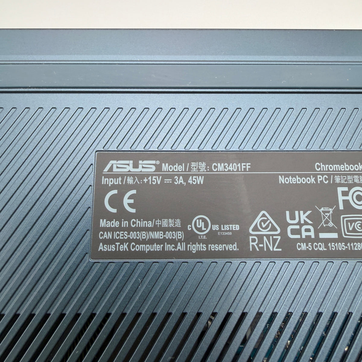 Asus Chromebook Plus CM3401FF 14-inch Laptop Blue - AMD Ryzen 3, 8GB RAM, 128GB Storage
