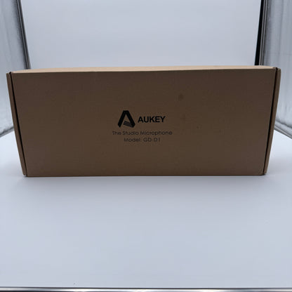 Aukey Studio Condenser Microphone KIT GD-D1 For Streamers and Singers - Used with Box - Black