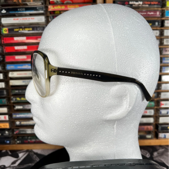 Authentic Prada Black Gradient Sunglasses Frame and Case spr01m zyx 41m
