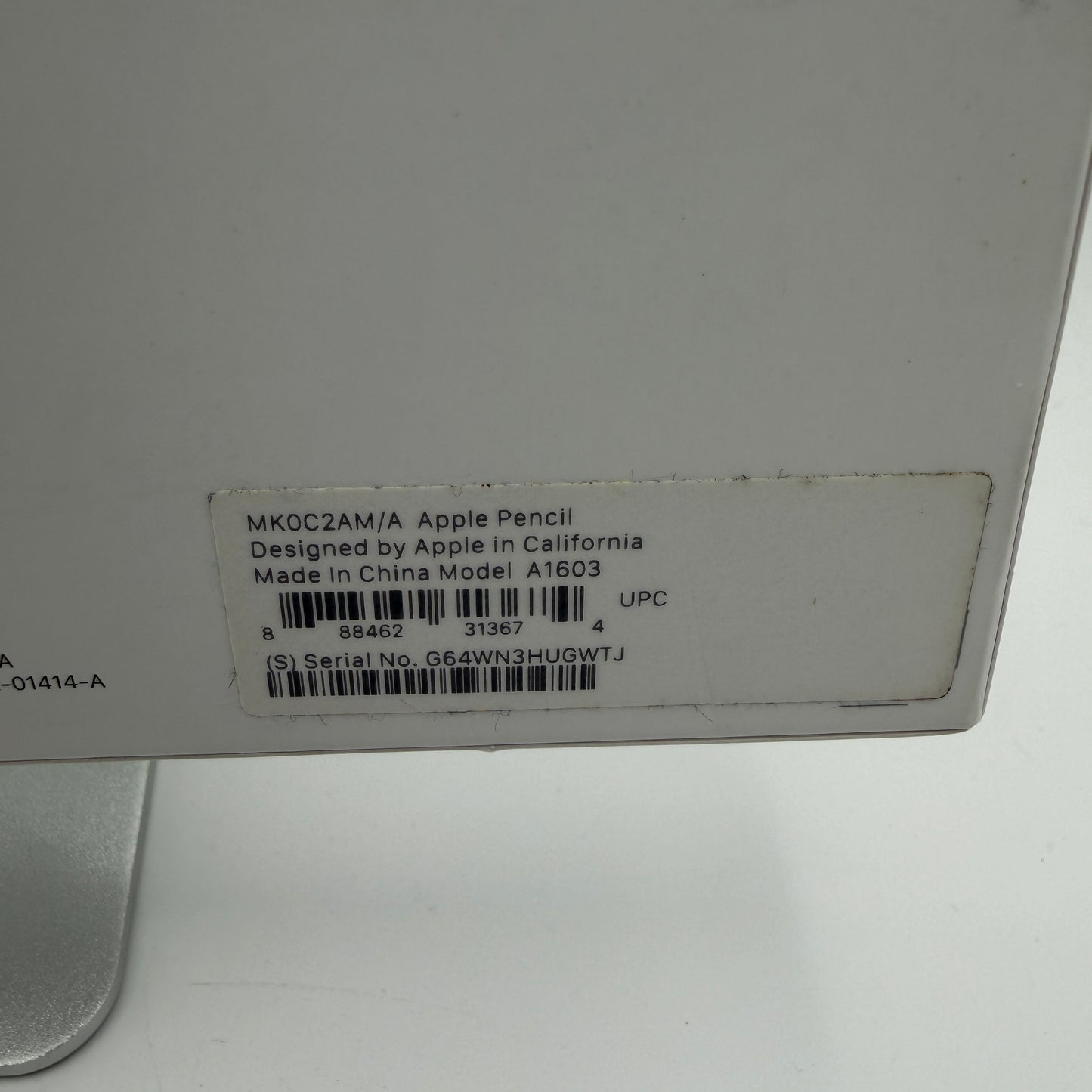 Apple Pencil 1st Gen A1603 Tablet Accessory White