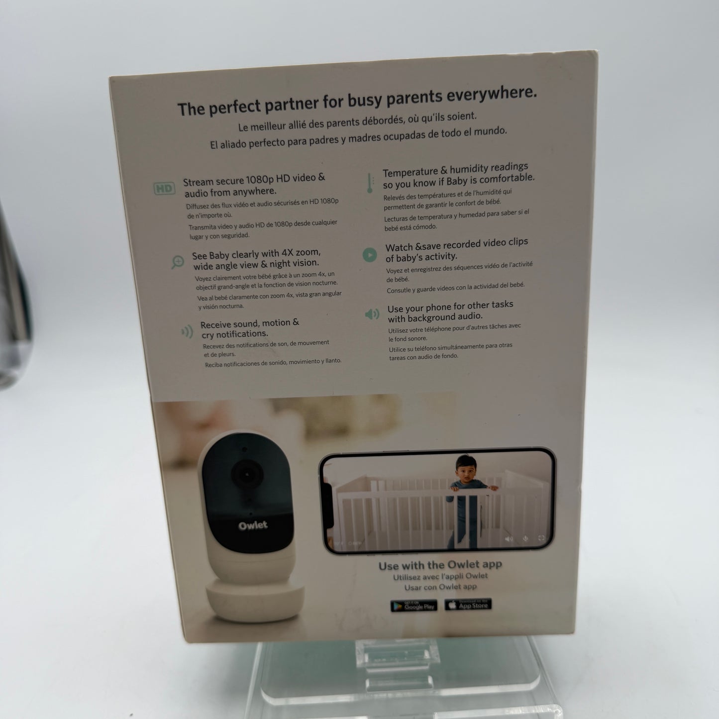 Owlet Cam 2 Security Camera White New Open Box