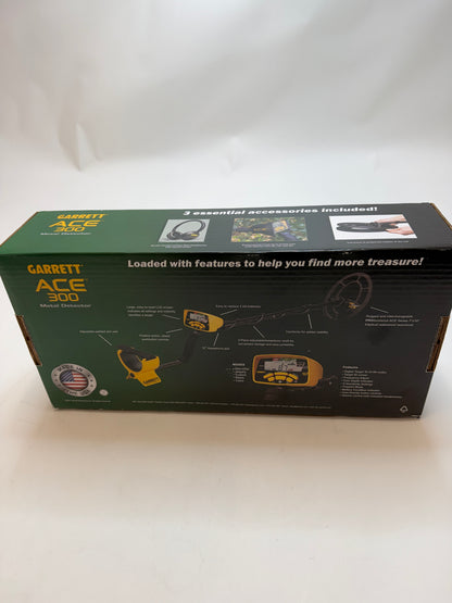 Garrett Ace 300 Metal Detector Black New In Box