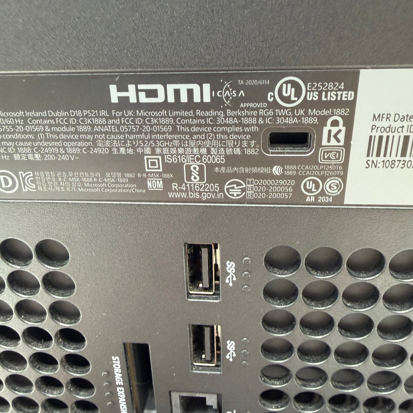 Microsoft Xbox Series X (1882) 1TB Video Game System - Black