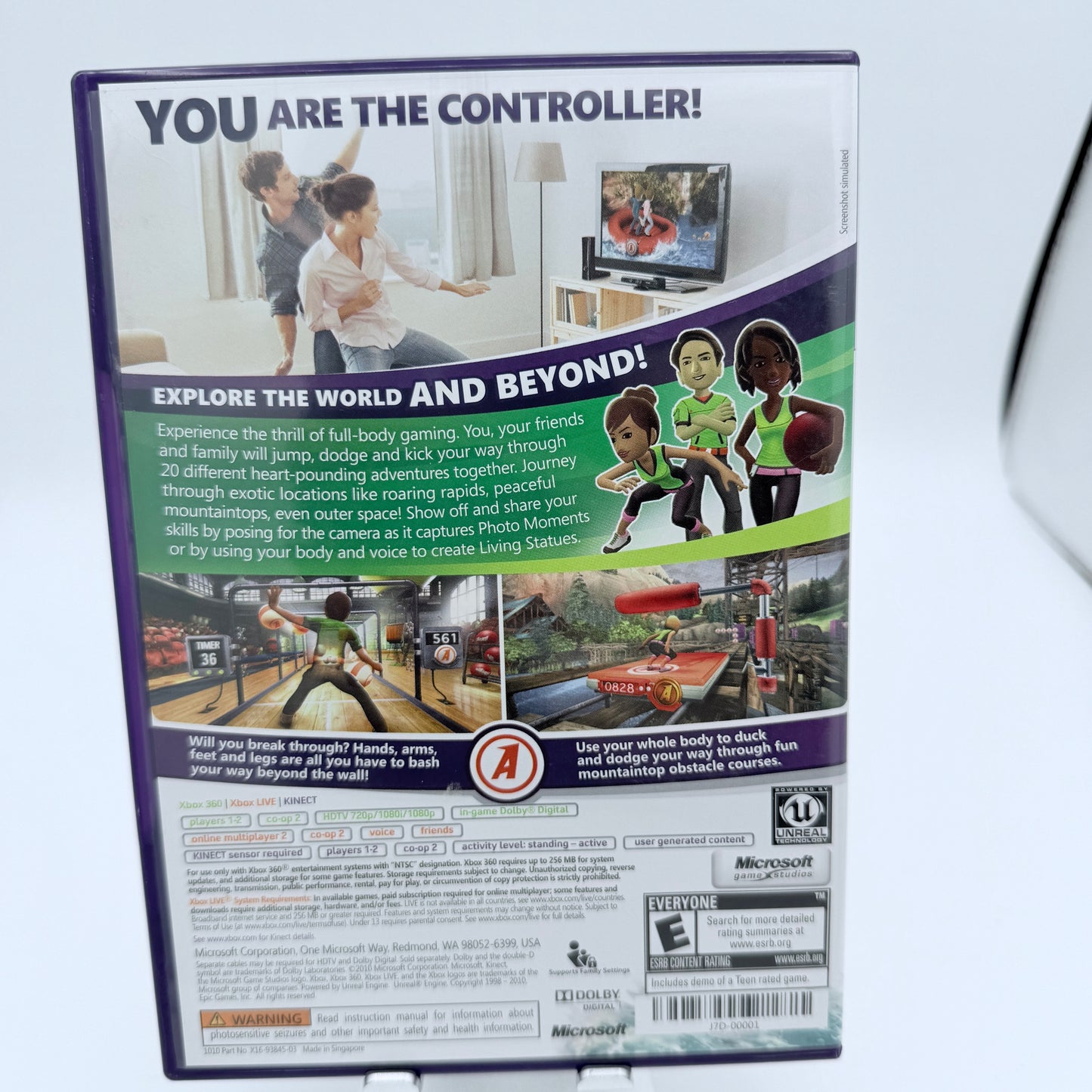 Xbox 360 Kinect Adventures CIB