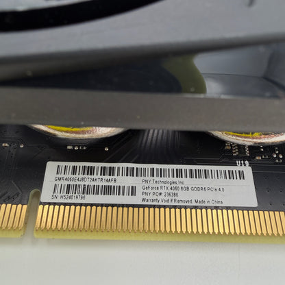 PNY NVIDIA GeForce RTX 4060 8GB GDDR6 Dual Fan HDMI/DP PCIe x16 CUDA Graphics Card