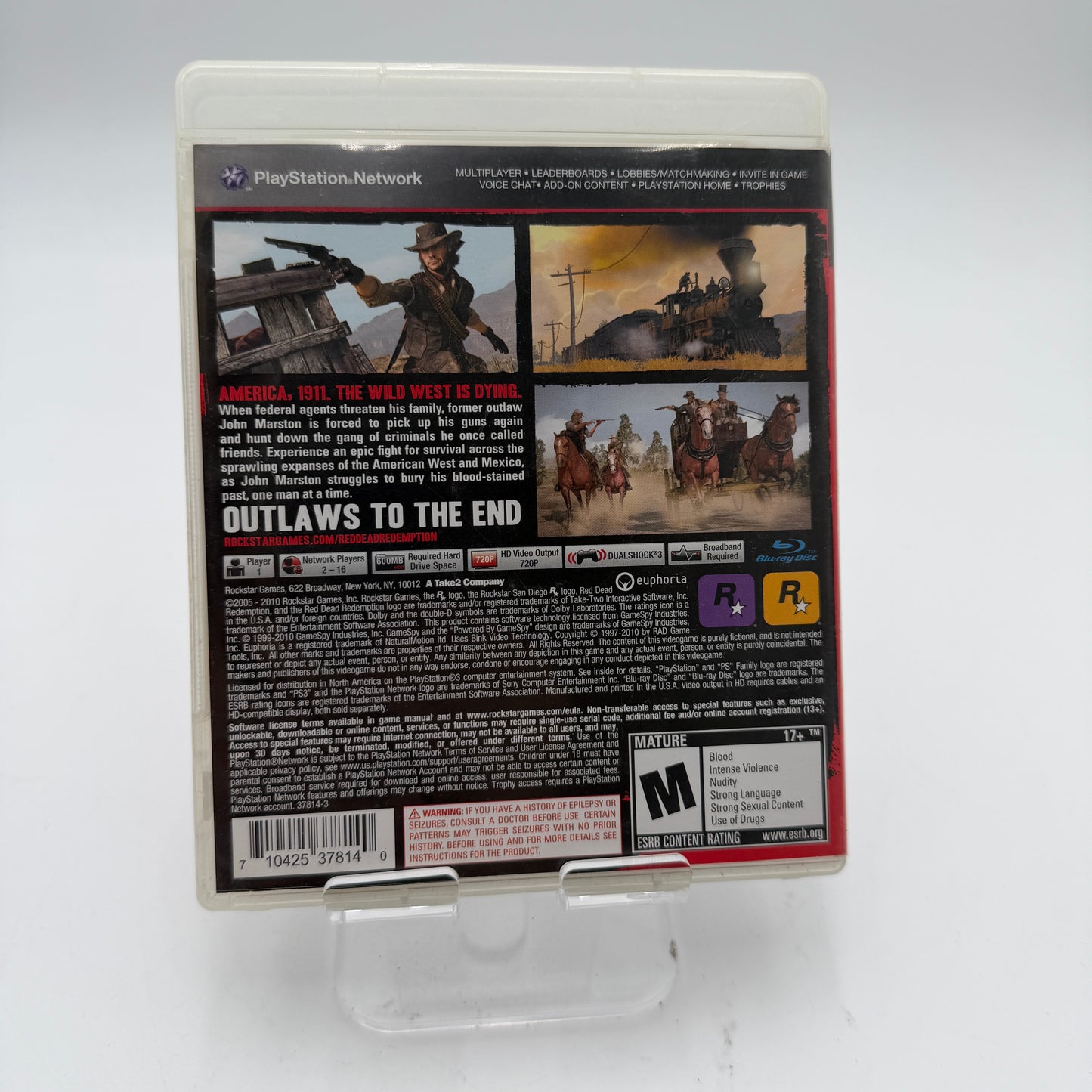 Red Dead Redemption for Playstation 3 - Used with Box