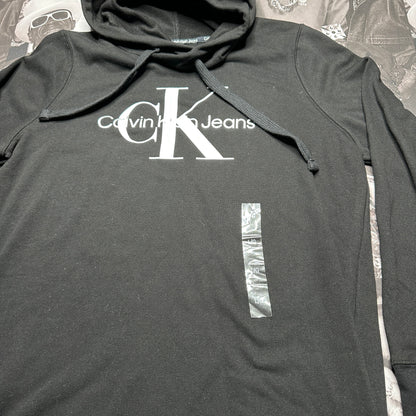 New Calvin Klein Hooded size Large Black