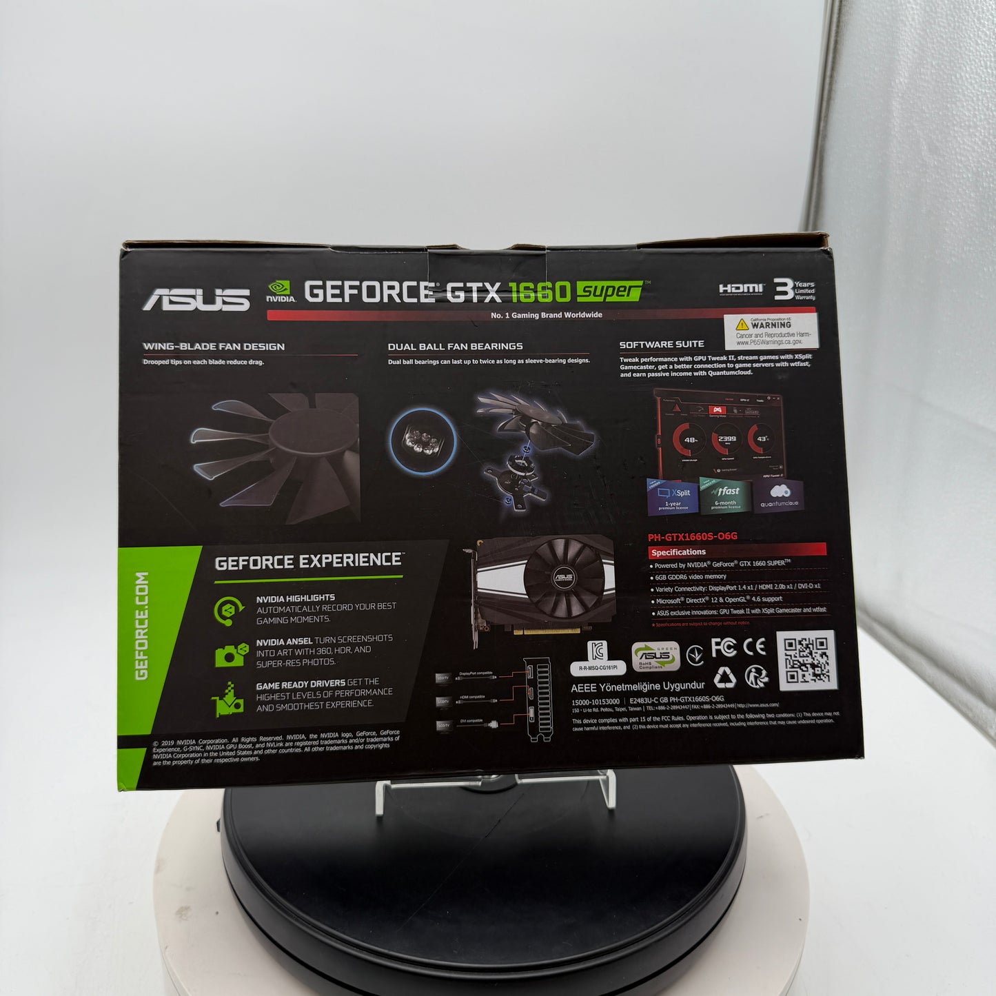 Asus GeForce RTX 1660 Super OC 6GB GDDR6 Graphics Card