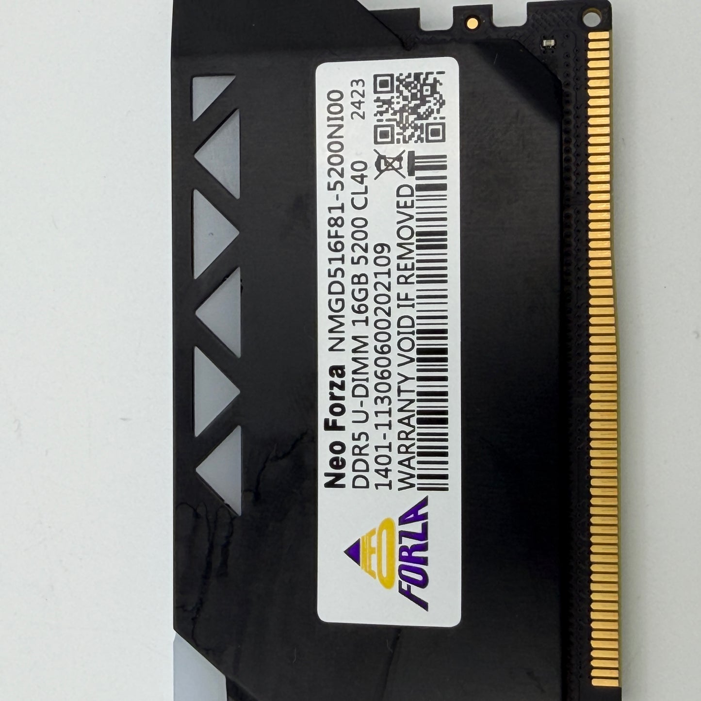 Neo Forza DDR5 U-DIMM 16GB Ram 5200 CL40 Memory Module RGB