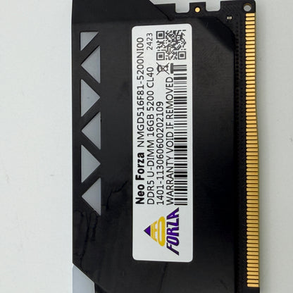 Neo Forza DDR5 U-DIMM 16GB Ram 5200 CL40 Memory Module RGB