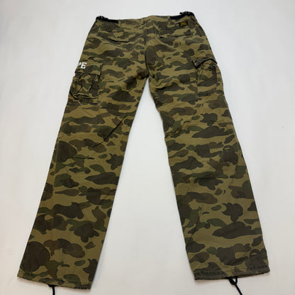 A Bathing Ape BAPE 1st Camo Cargo Pants Men's XL Green Camo Vintage Used