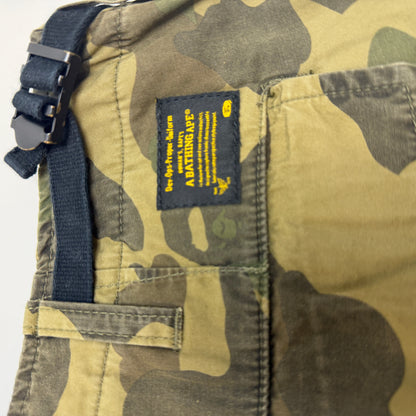 A Bathing Ape BAPE 1st Camo Cargo Pants Men's XL Green Camo Vintage Used