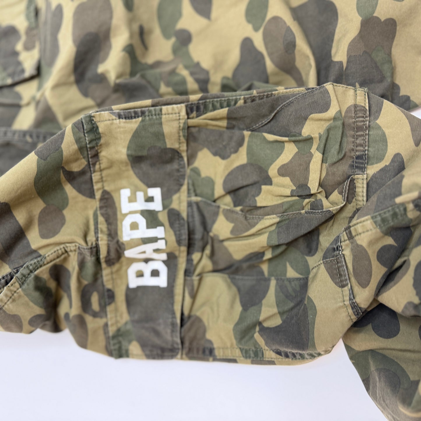 A Bathing Ape BAPE 1st Camo Cargo Pants Men's XL Green Camo Vintage Used