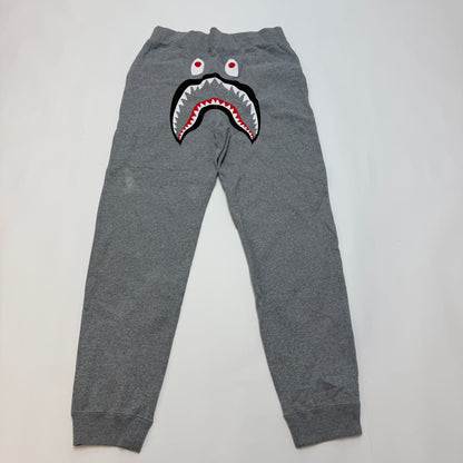 A Bathing Ape BAPE Shark Sweatpants Men's XL Gray Cotton Joggers
