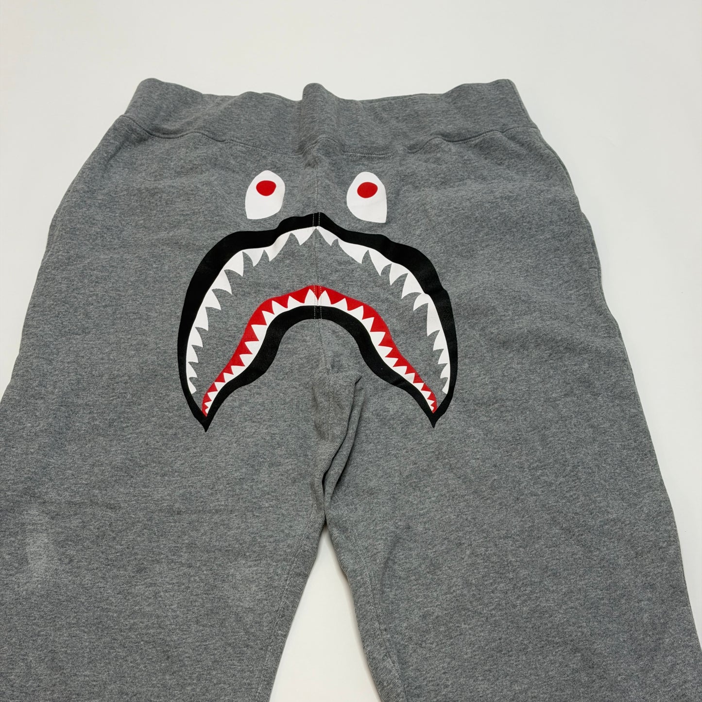 A Bathing Ape BAPE Shark Sweatpants Men's XL Gray Cotton Joggers