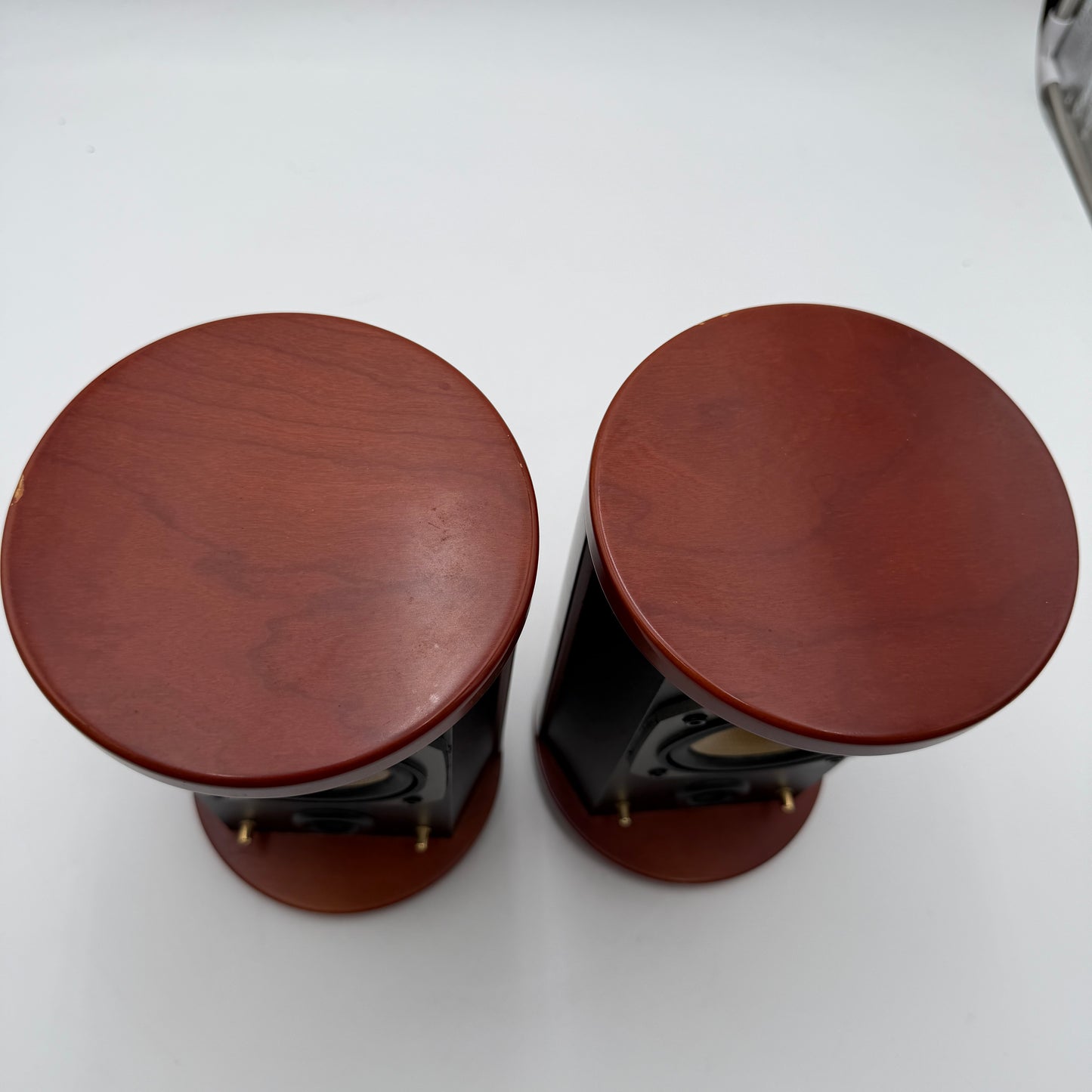 JVC SP-FSSD9 Cherrywood Vintage Bookshelf Speakers 20W Used - Brown