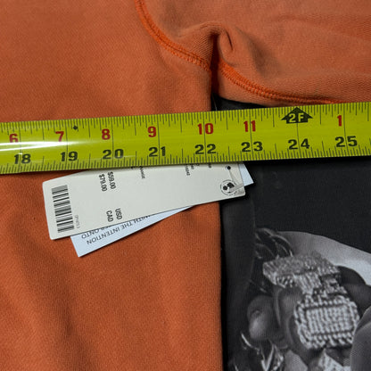 NWT BDG Bonfire Cropped Pullover Hoodie Sweatshirt Orange