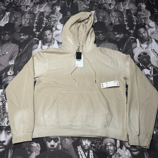 NWT BDG Bonfire Cropped Pullover Hoodie Sweatshirt Khaki