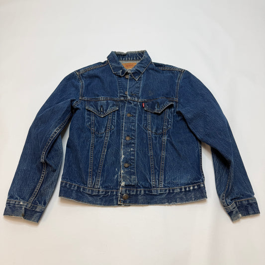 Levis Vintage Big E Type III Trucker Jacket Blue Used READ