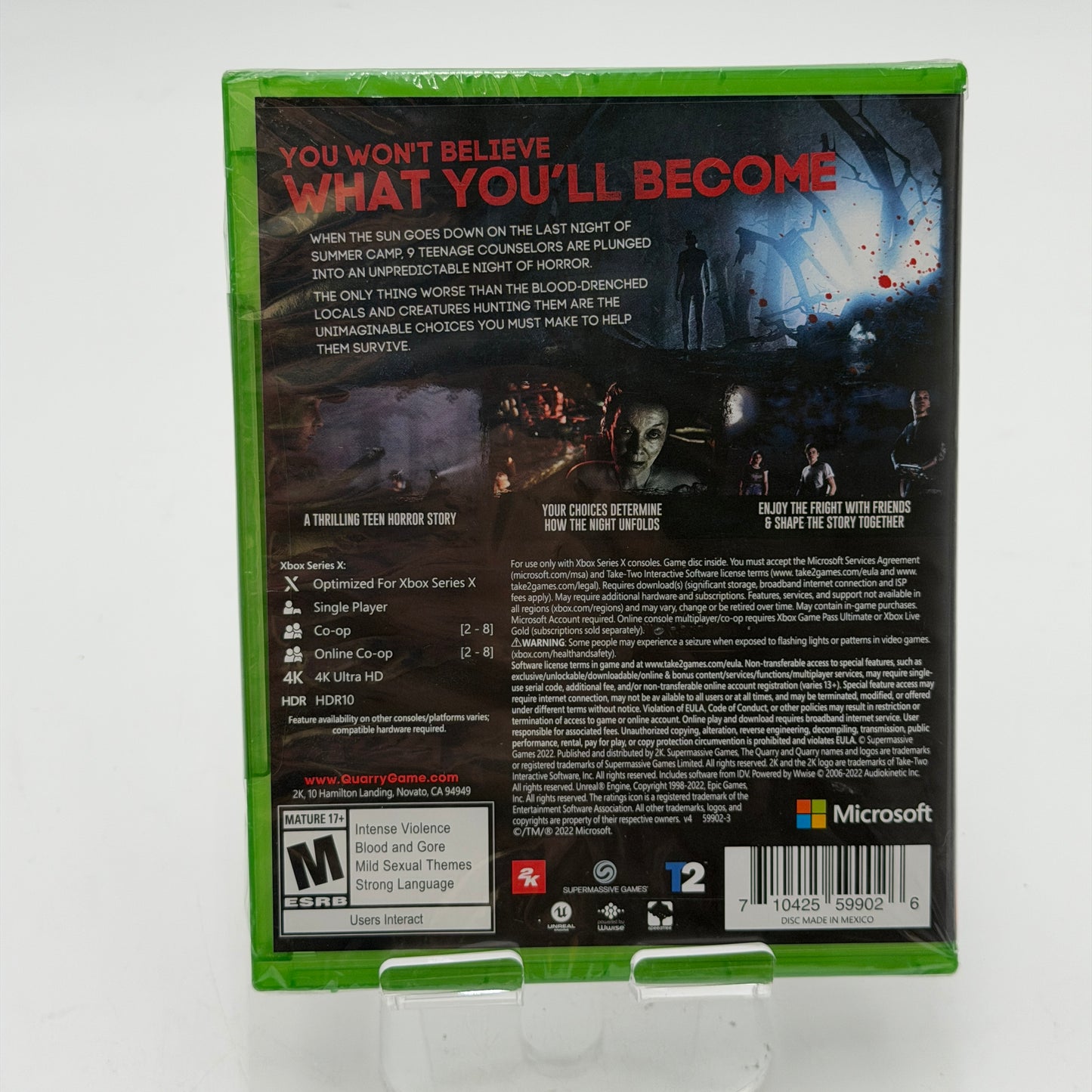 Xbox Series X The Quarry Game Green New In Box