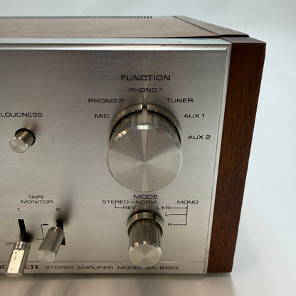 Vintage Pioneer SA-8100 Stereo Integrated Amplifier READ