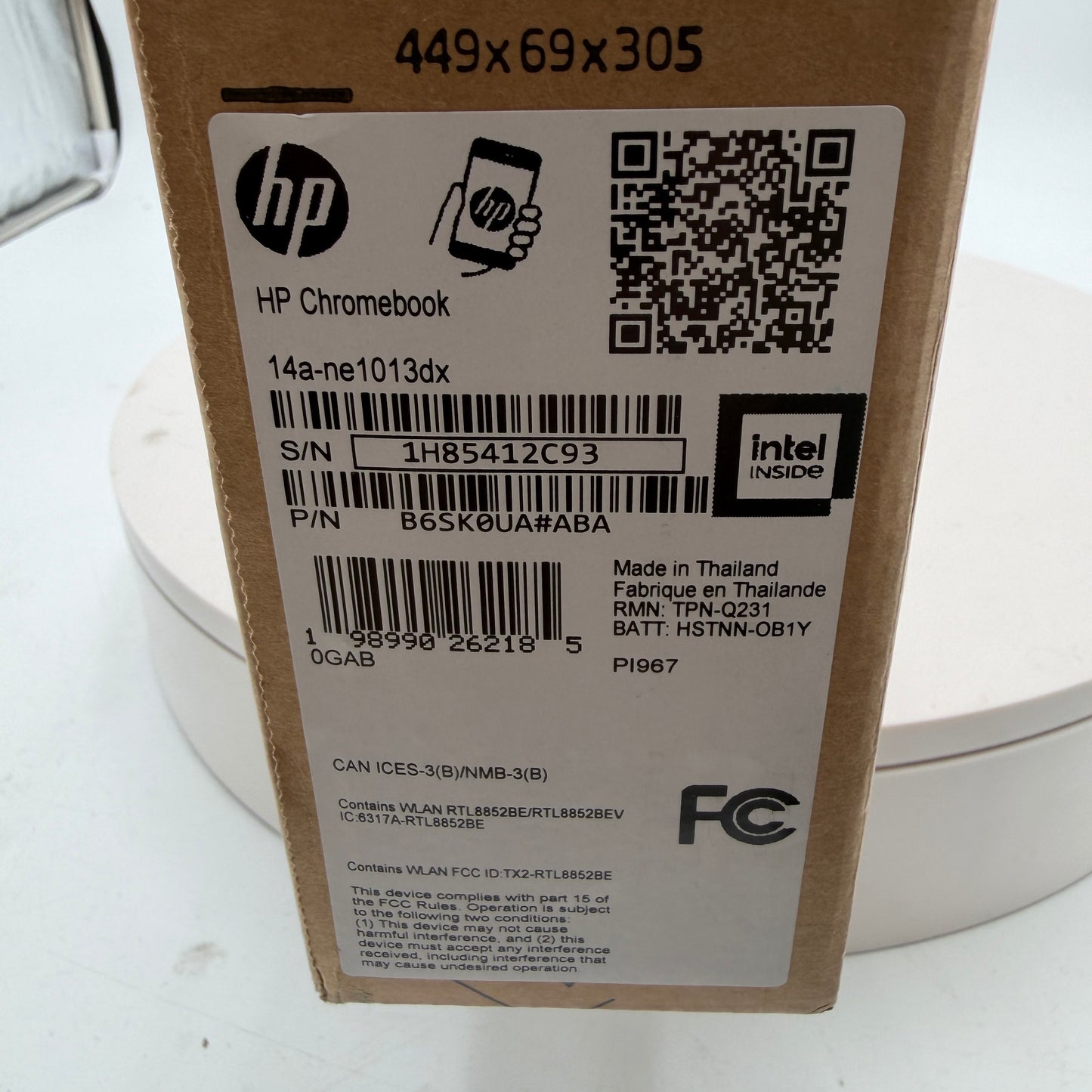 HP Chromebook 14a-1013dx 14-inch Laptop 4GB RAM 64GB Silver New Open Box