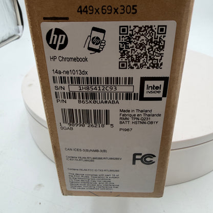 HP Chromebook 14a-1013dx 14-inch Laptop 4GB RAM 64GB Silver New Open Box