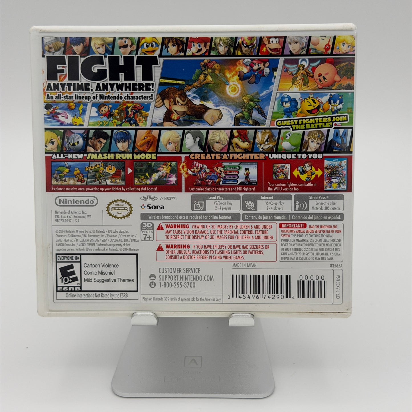 Nintendo 3DS Super Smash Bros for Nintendo 3DS White Used with Box