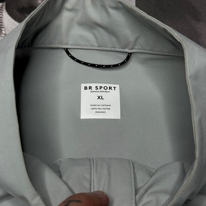 Banana Republic BR Sport Motion Tech Hybrid Jacket Solotext Sail Grey XL