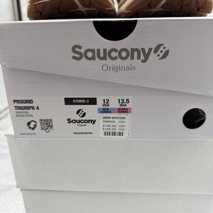 Saucony ProGrid Triumph 4 Sneakers Tan/Royal S70805-3 Size 12