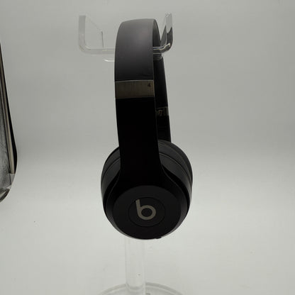 Beats Solo 4 Headphones Black Broken with Case For Parts or Repair
