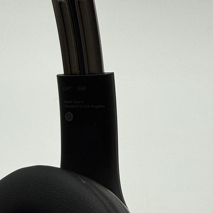 Beats Solo 4 Headphones Black Broken with Case For Parts or Repair