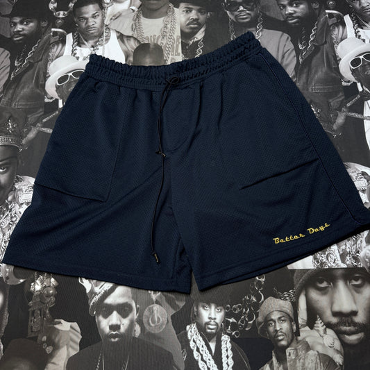 Better Days Mesh Drawsting Shorts Navy size XL