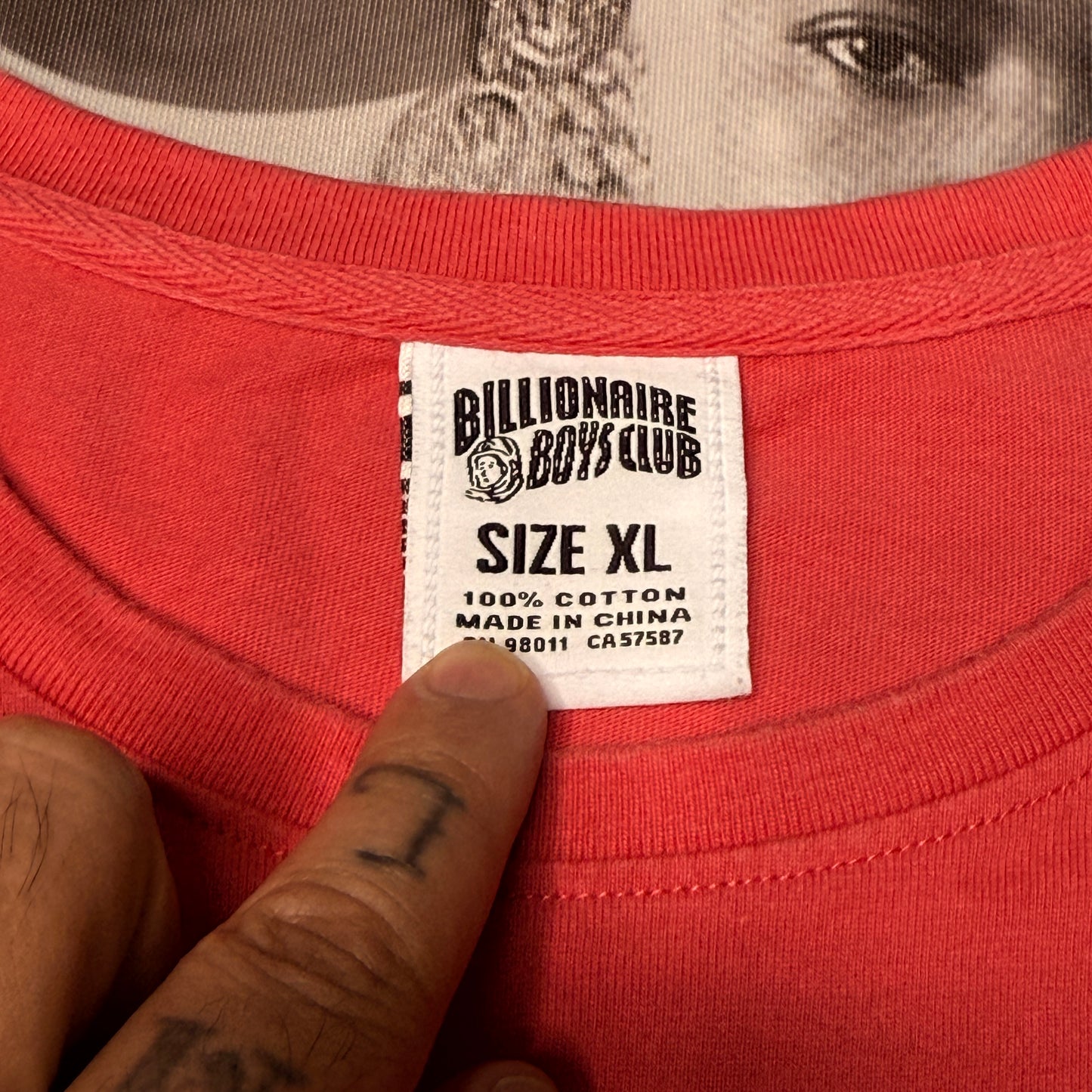 Billionaire Boys Club Brain Pocket Tee Salmon size XL