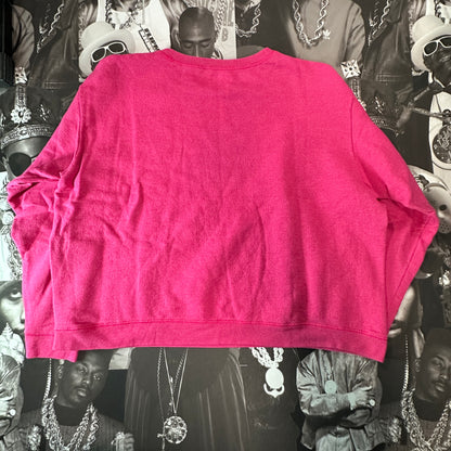 Blank Magenta Hanes Crewneck Sweatshirt Size XXL