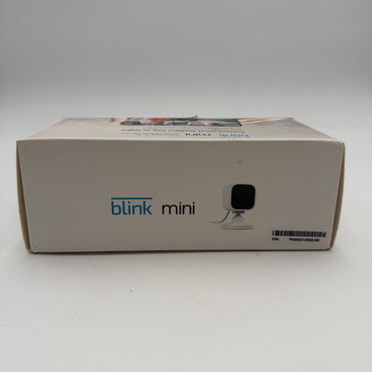 Blink Mini Indoor 1080p Wireless Security Camera White Used With Box